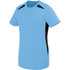 Russell Athletic Ladies Hawk Jersey (322872), Color 'Columbia Blue/Black'
